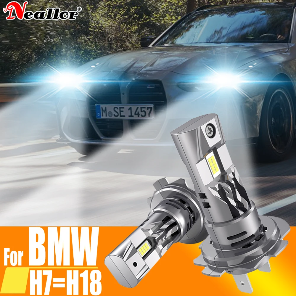 H7 Led Canbus No Error Reflektor 12V 55W Żarówka High Power Xenon 6000K Biała Dioda Turbo Do BMW E53 F20 E46 X3 F25 Dacia VW