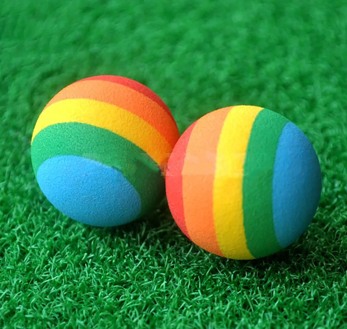 2-50Pcs Diameter 30mm Colorful EVA Foam Soft Sponge Ball for DIY Handmade Golf Practice Pet Toy