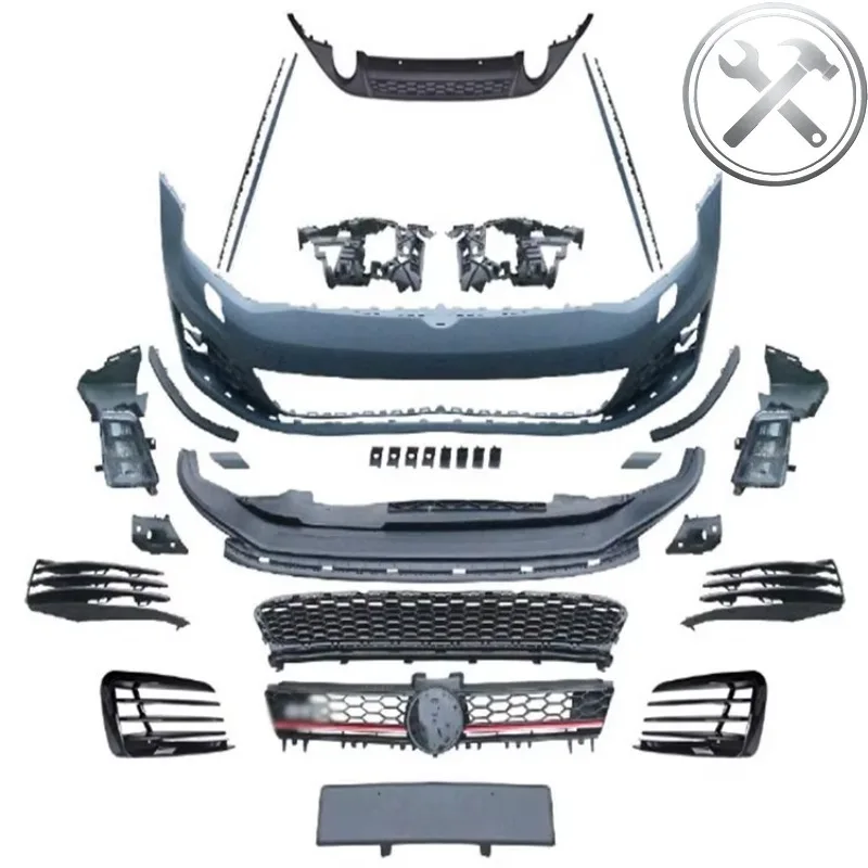 

High Quality Full Body Kit Front Rear Bumper Side Skirts Grille Upgrade Sport Style Exterior Mod Parts