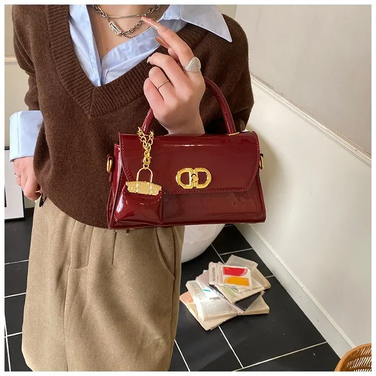 

Luxury Leather Elegant Crossbody Handbag Classic Paris Style Casual Simple Vintage Trendy Design Ladies Tote Bag