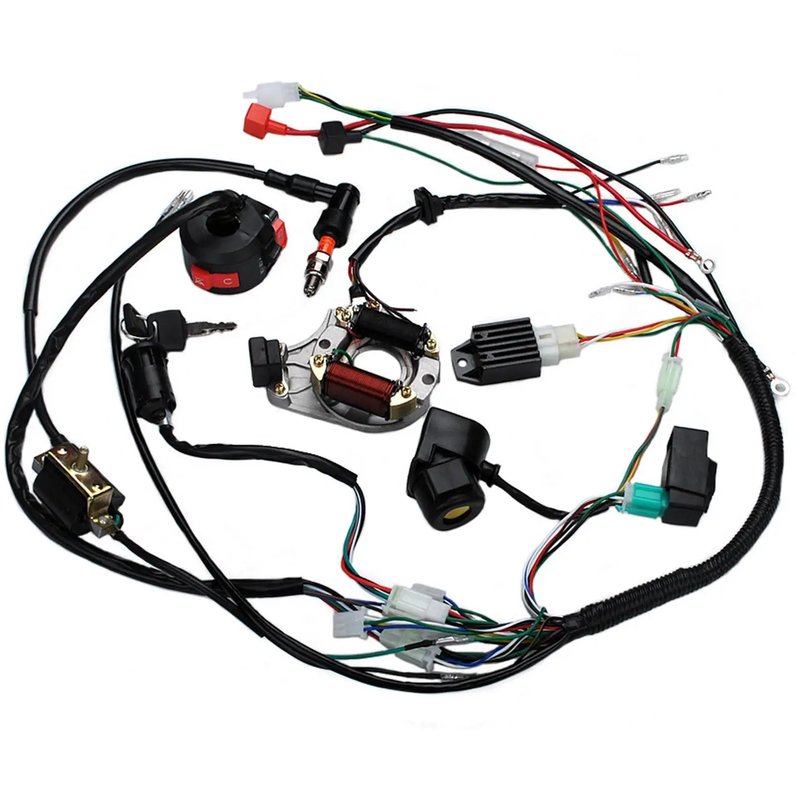 

Complete Electrics Wire Harness Kit Stator Coil Fit for Dirt