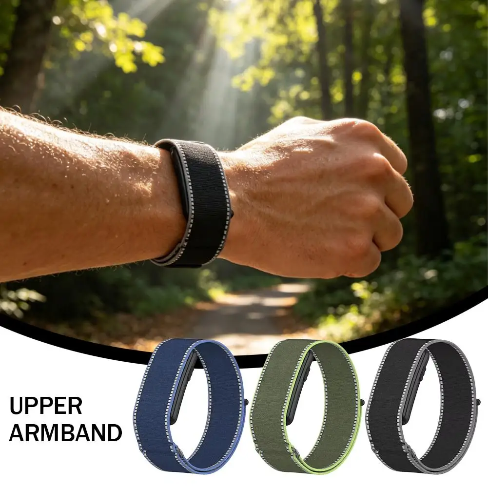 Nylon Upper Arm Band for Garmin CIRQA Adjustable Wrist Strap Adapter Aluminum Loop Hidden Steel Switch Sensor Fitness Accessory
