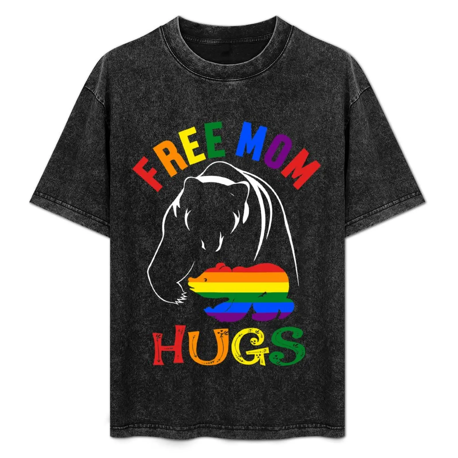 

Free Mom Hugs Tshirts | Gift for Mom, Pride Mom T-Shirt cotton t shirts high quality cotton t shirts man 100% T-Shirt