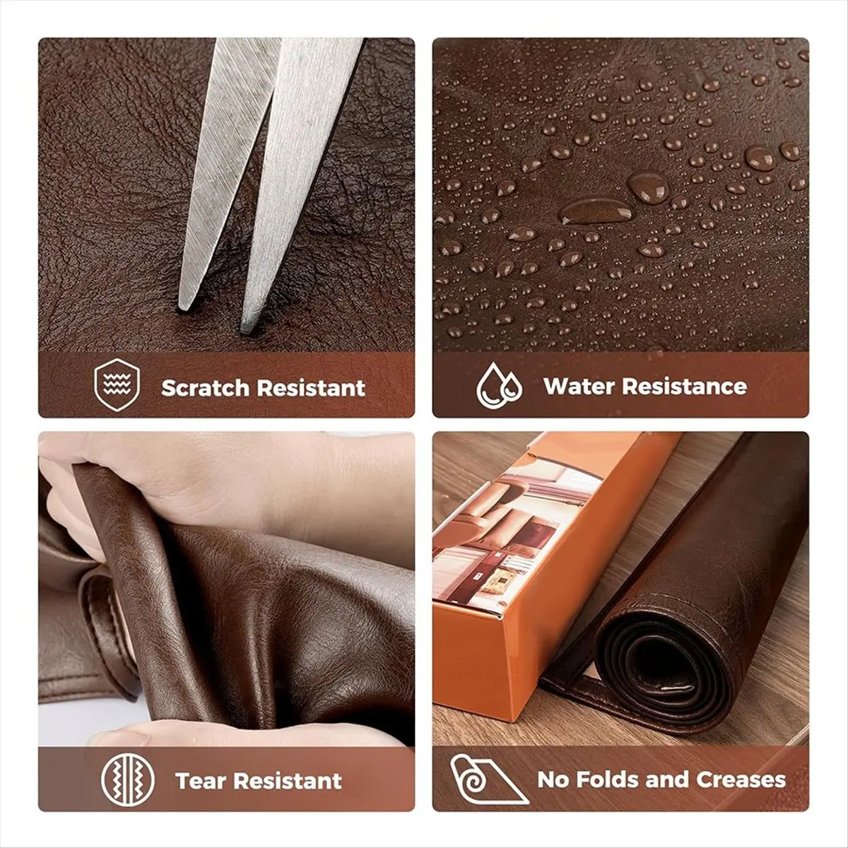 AA77 NEW Headrest Cover for Recliner Chair Recliner Headrest Protector Faux Leather Headrest Cover with Elastic Straps Brown
