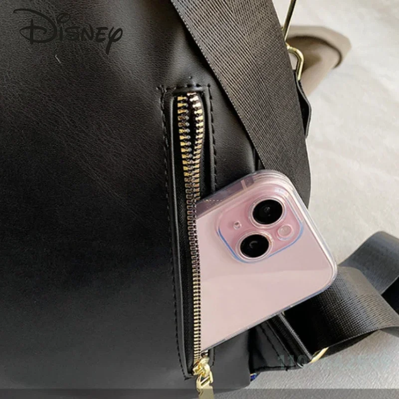 Mickey 2024 New Doll Backpack Fashion High Quality Glitter Women\'s Handbag Cartoon Versatile Large Capacity Girl Crossbody Bag