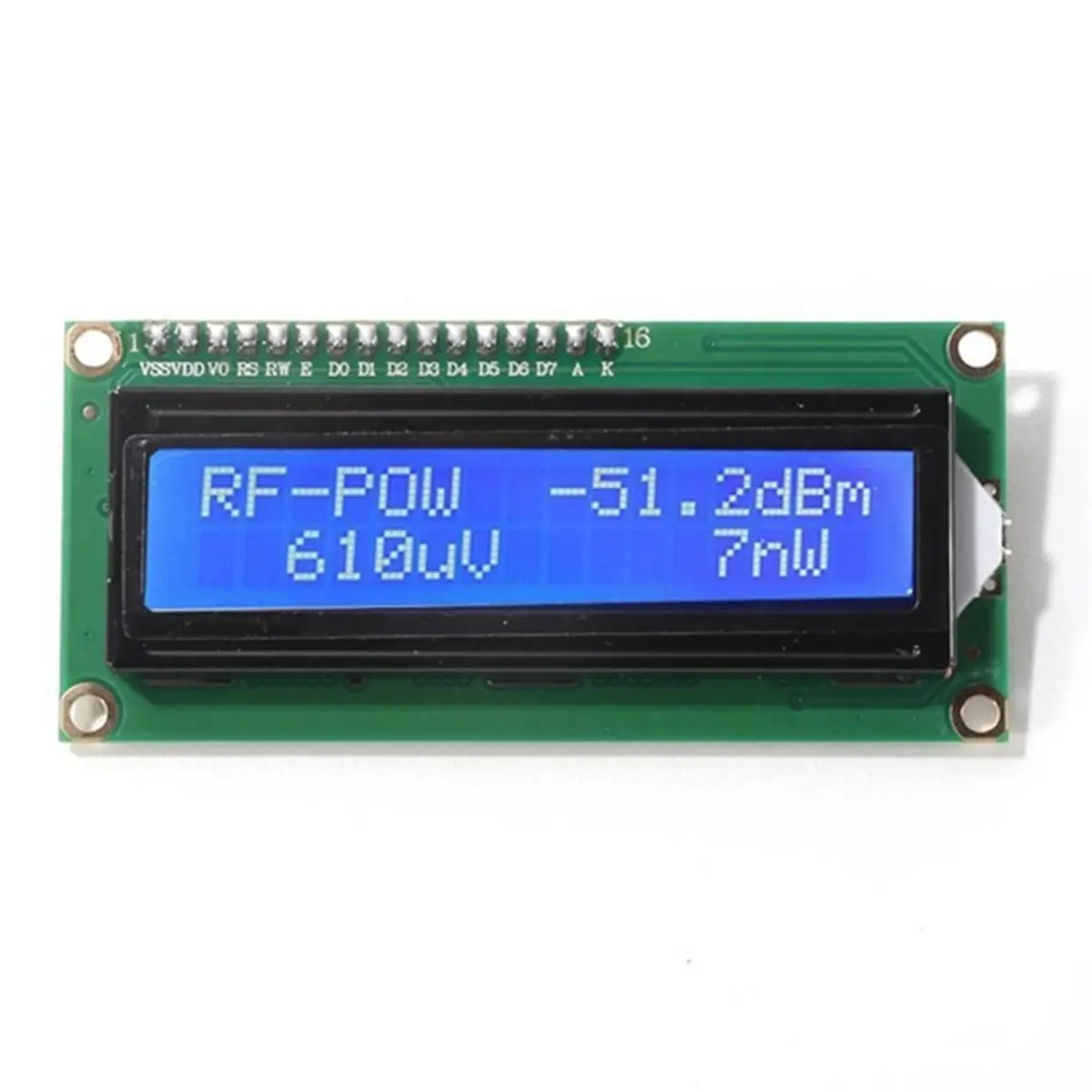 1MHz-10GHz Power Meter -50 to 0dBm Power Attenuation LCD Digital Signal Measuring Meter DC 7-12V