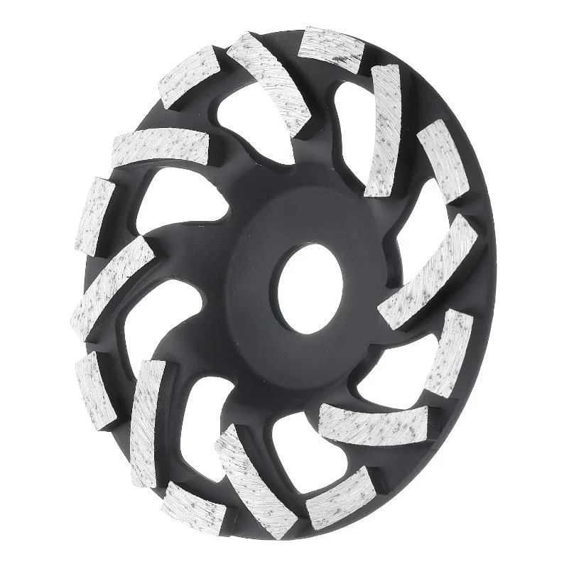 

5 Inch Concrete Grinding Wheels 7/8 Inch Arbor Grinding Cup Wheel with Diamond Segments for Paint Epoxy Coating Removal, Black