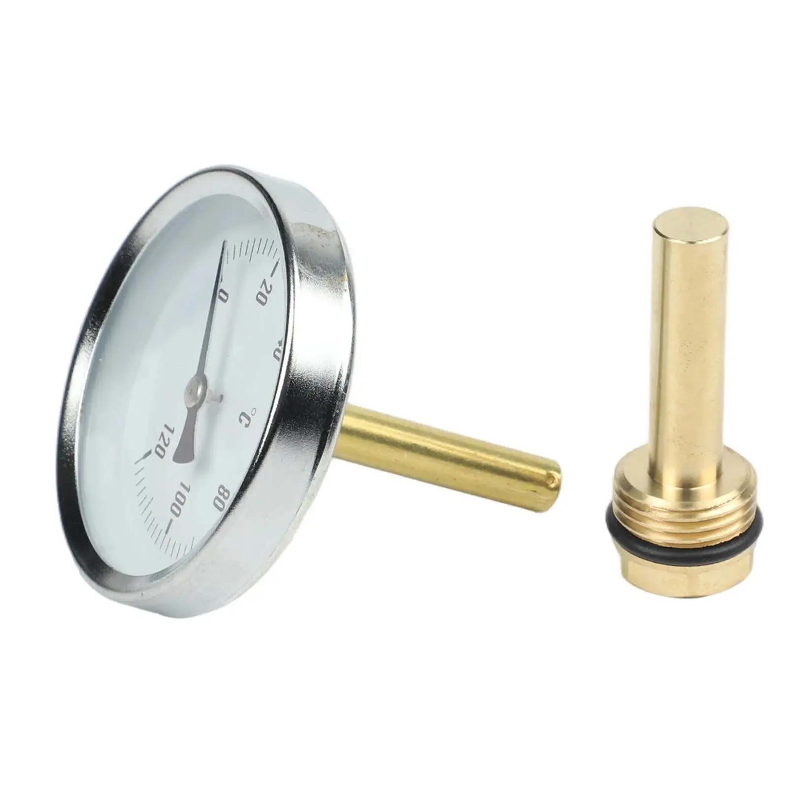 Analog Thermometer Thermometer for dial Outdoor Cooking Silver Gold Temperature Gauge For Outdoor Stove Meter Gauge