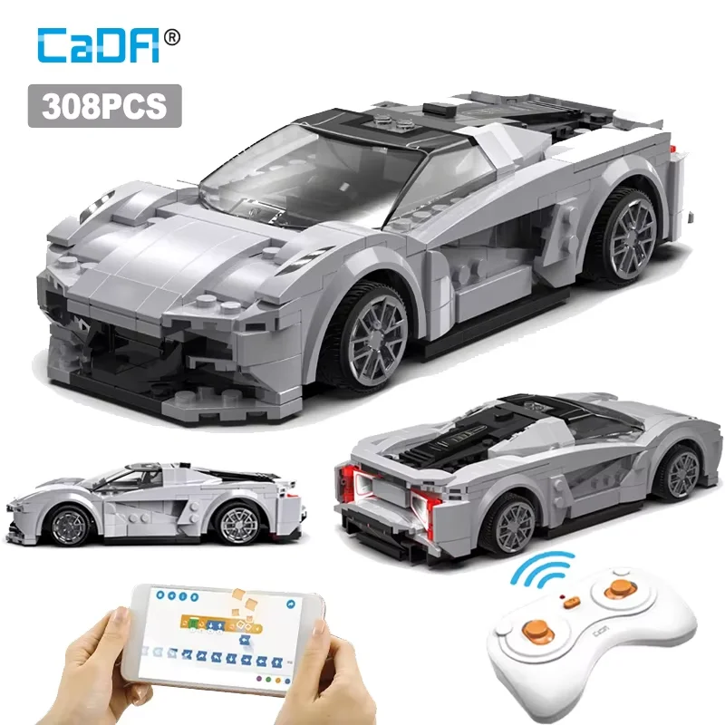 Cada RC APP Fernbedienung Lotus Sportwagen Bausteine Stadt RC Fahrzeug Rennwagen Ziegel Geschenke Spielzeug für Jungen Kinder geschenke