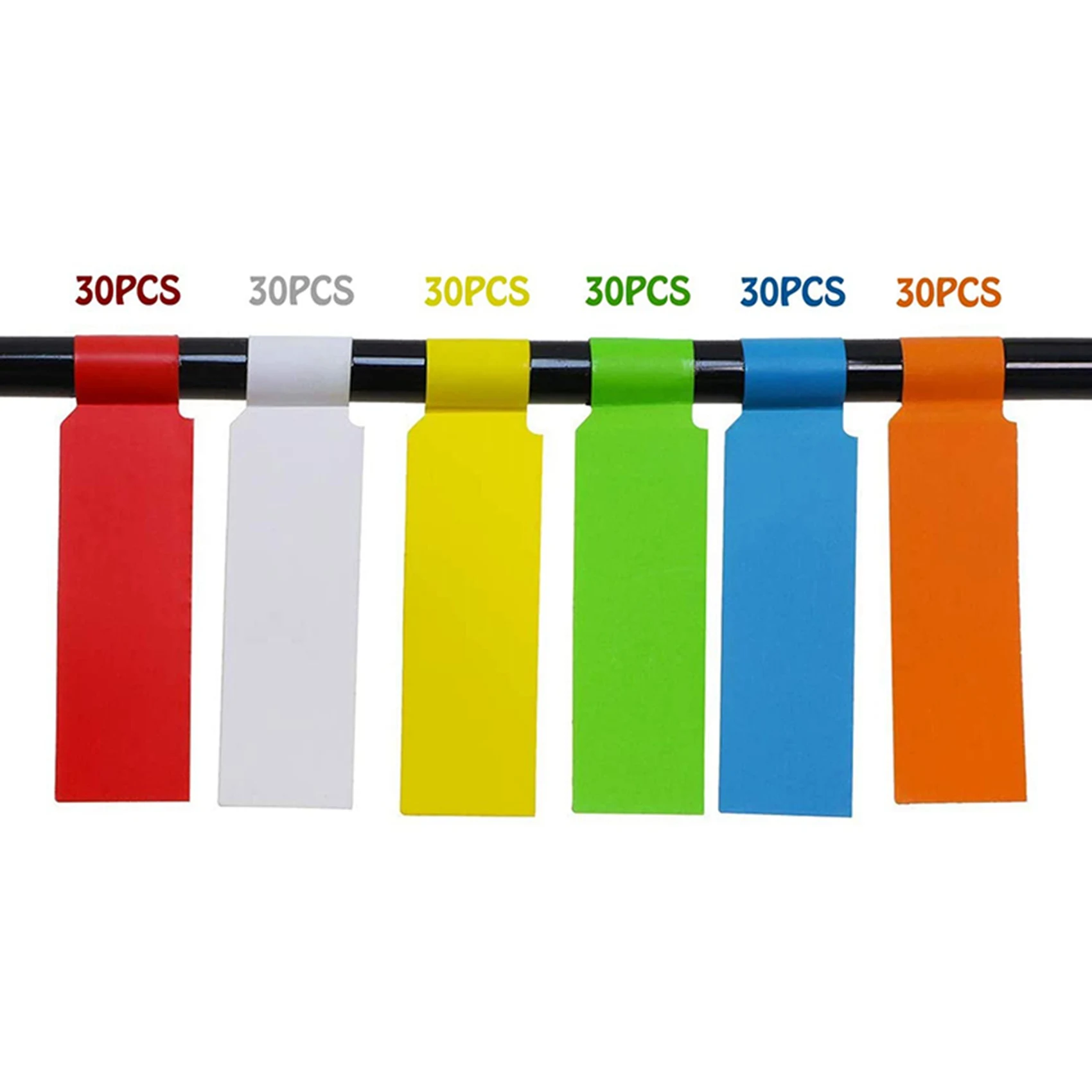 ABWZ-1080Pcs/18 Sheets Cable Labels Tags Cable Markers Self Adhesive Cable Labels Waterproof Tear Resistant Wire Labels
