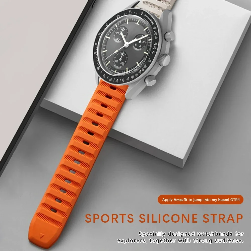 Silicone Band For Omega X Swatch Joint MoonSwatch Strap Sport Waterproof Bracelet 20 22mm For Samsung Watch 7 40/44mm Watchband