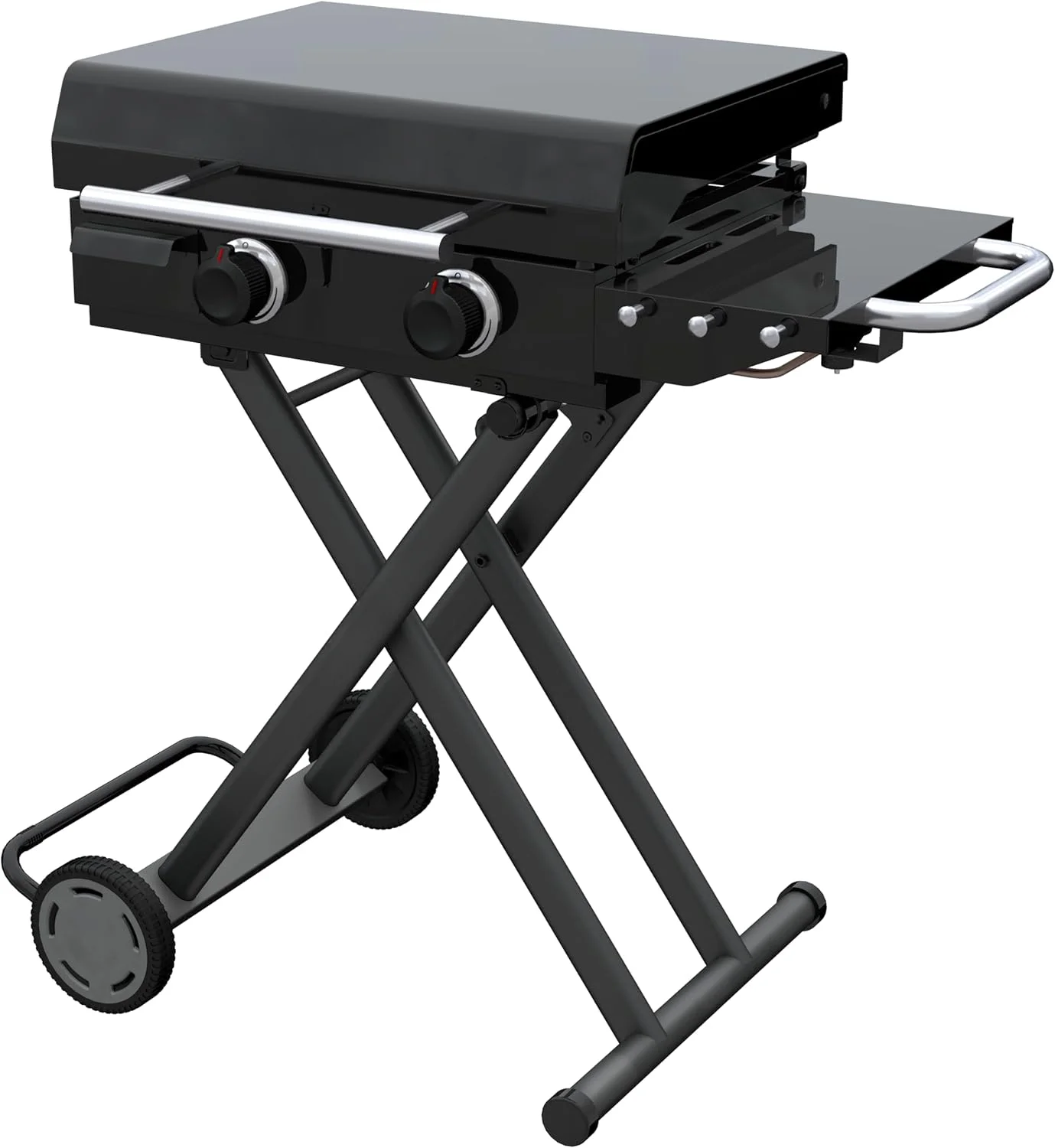 22 Performance Series™ Folding Cart 2-Burner Portable Propane Gas Griddle, Black