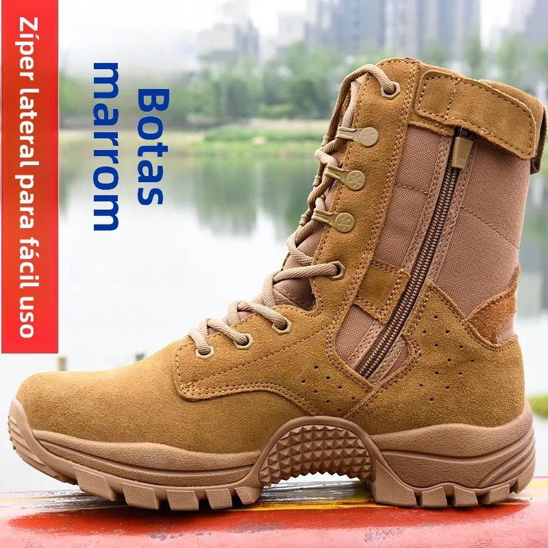 bottes-tactiques-marron-3166-pour-hommes-bottes-de-randonnee-montagneuses-resistantes-a-l'usure-ultra-legeres-a-fermeture-eclair-montantes-bottes-d'entrainement-militaire