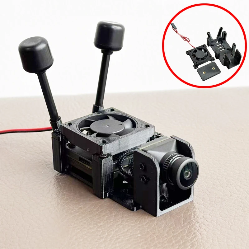 1Set For Walksnail Avatar HD Pro KIT Mounting Bracket VTX Fixing Base Adjustable Lens Rack Modified Parts for RC Airplane/Car