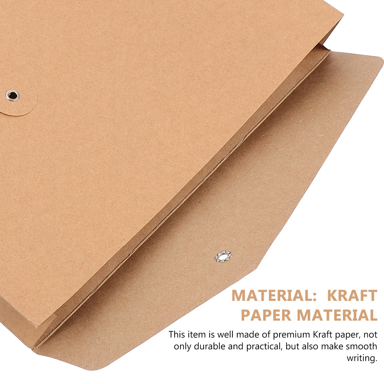 

10Pcs Blank Kraft Paper File Folder Bag A4 Document Envelope for Business Office School Archives Bill Data Storage