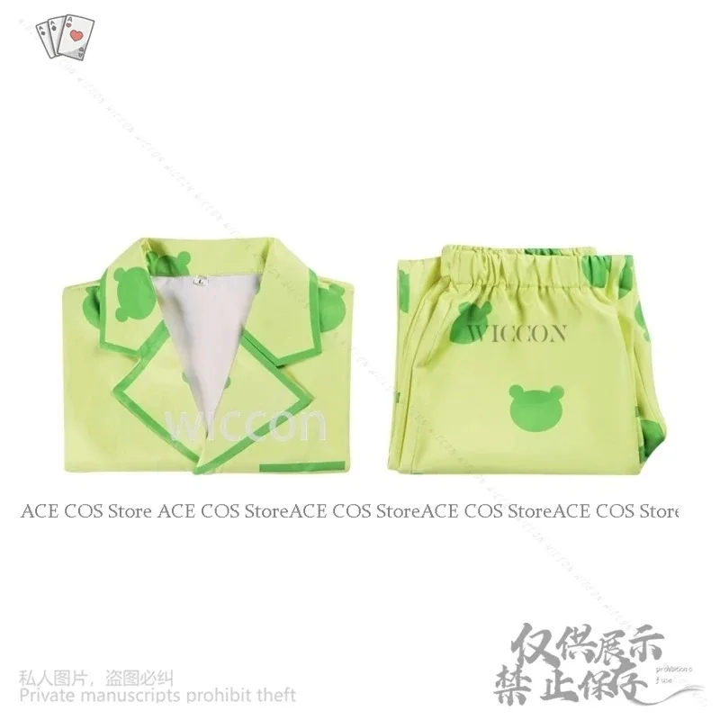 

Новый аниме Misaka Mikoto Toaru Kagaku No A Определенный научный рейлрант Kawaii Зеленая лягушка Пижамы Парики Костюм для девочек и женщин VVN2025