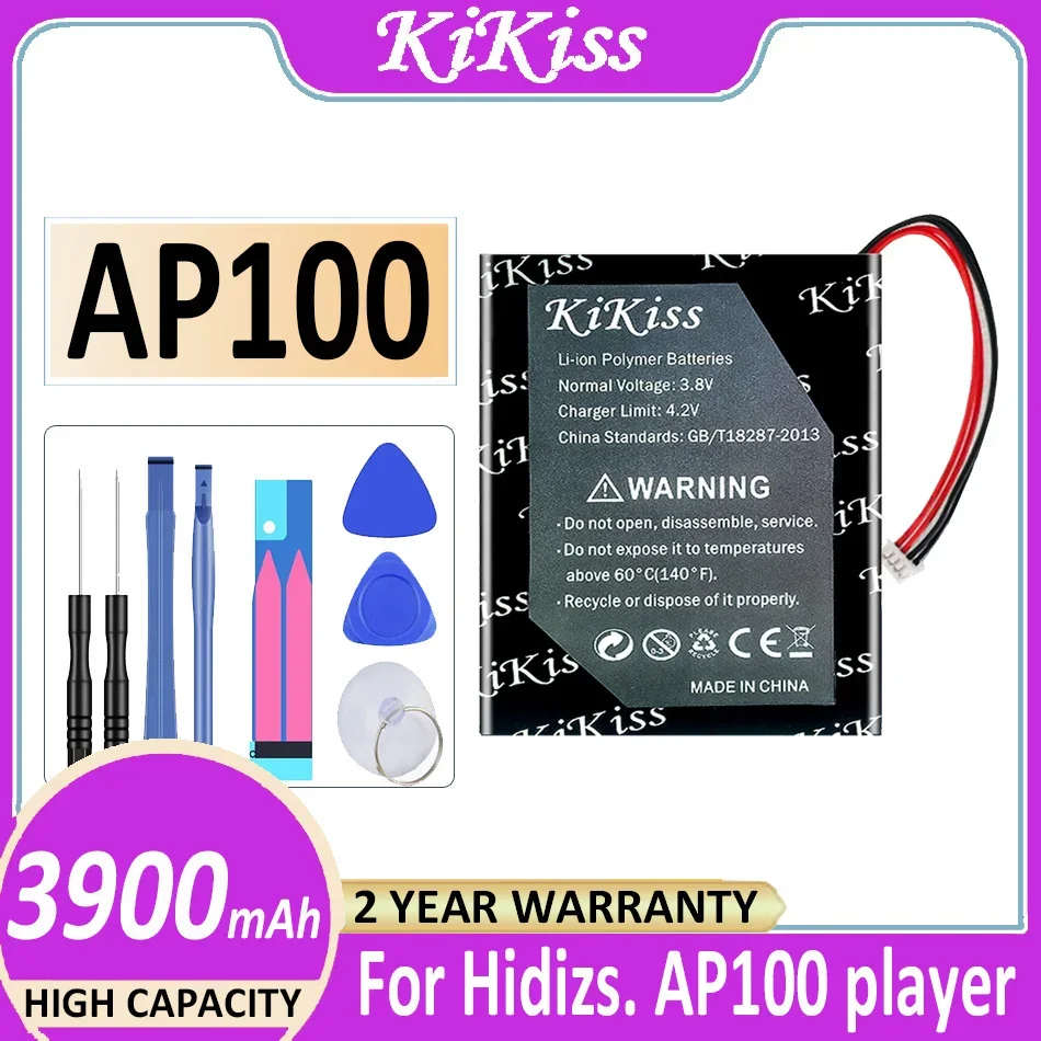 Battery 3900mAh For Hidizs. AP100 player Bateria