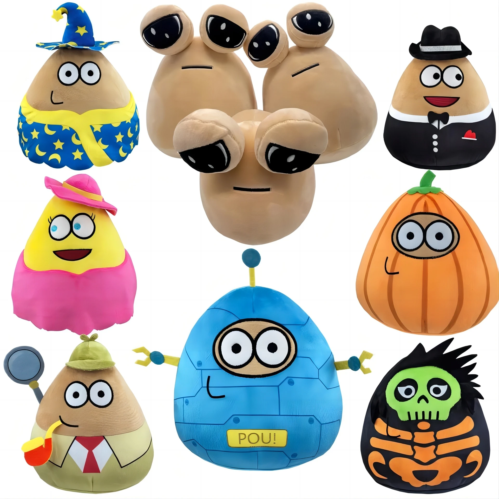 My Pet-juguetes de peluche Alien Pou, juego de Anime, muñeca Maw Pou, almohada de peluche suave de dibujos animados Kawaii, regalo de cumpleaños y Navidad para niños