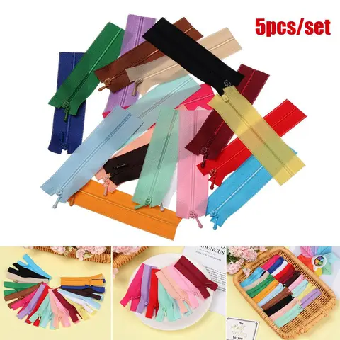 Мини-молнии, набор из 5 шт., Nylon, 7-10 см