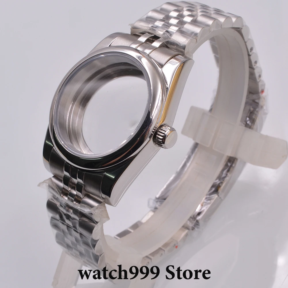 

36mm/39mm sapphire crystal watch case fit NH35 NH36 ETA2824 2836 Mingzhu DG2813 3804 Miyota8215 PT5000 movement