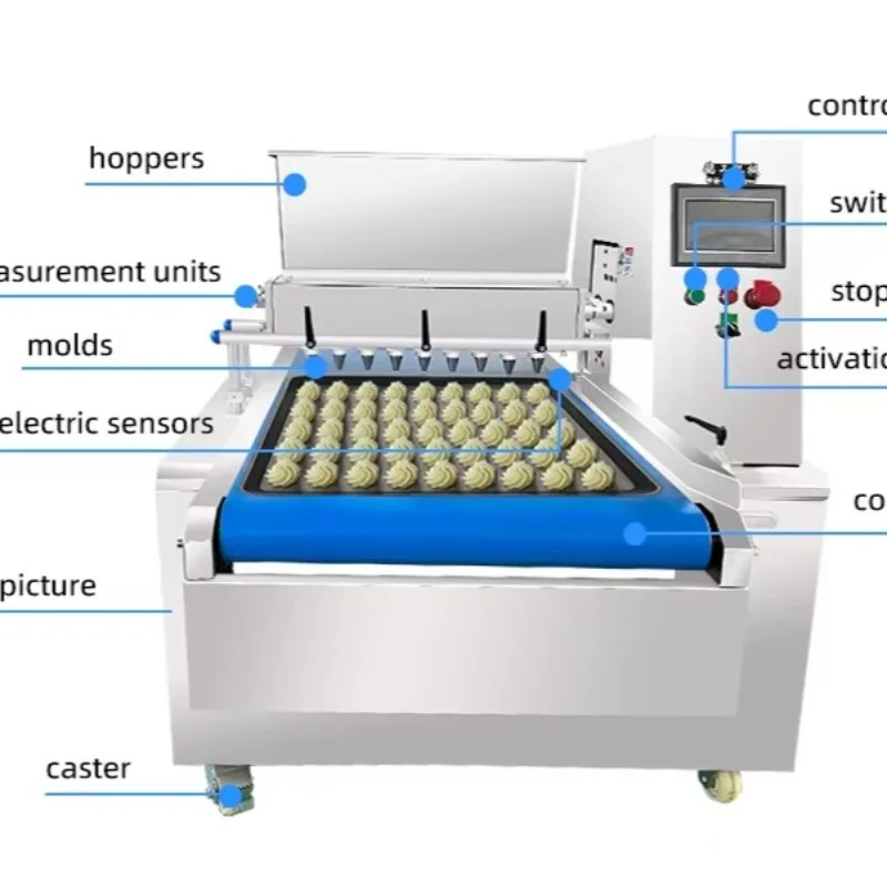 Custom Snack Processing Biscuit Moulding Machine Cookie Extruder Industrial Biscuit Cookie Forming Machine