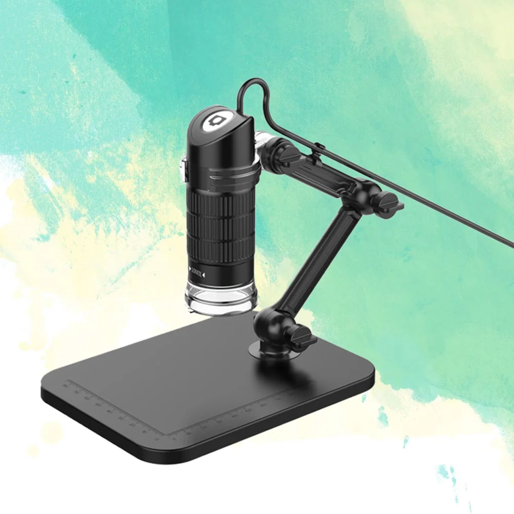 

1000X Portable Folding Microscope With High Magnification Universal Rotating Bracket For Skin Pcb Coin Inspection