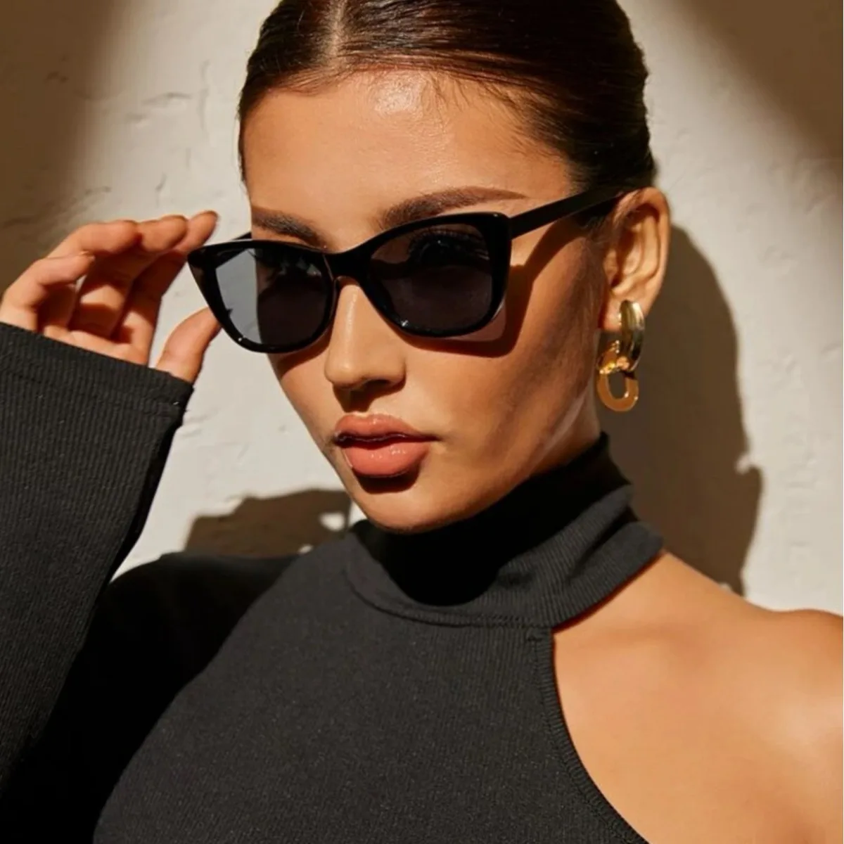 Vintage Cat Eye Sonnenbrille Frauen Quadratische Kleine Rahmen Sonnenbrille Weibliche Designer Retro Shades Mode Brillen