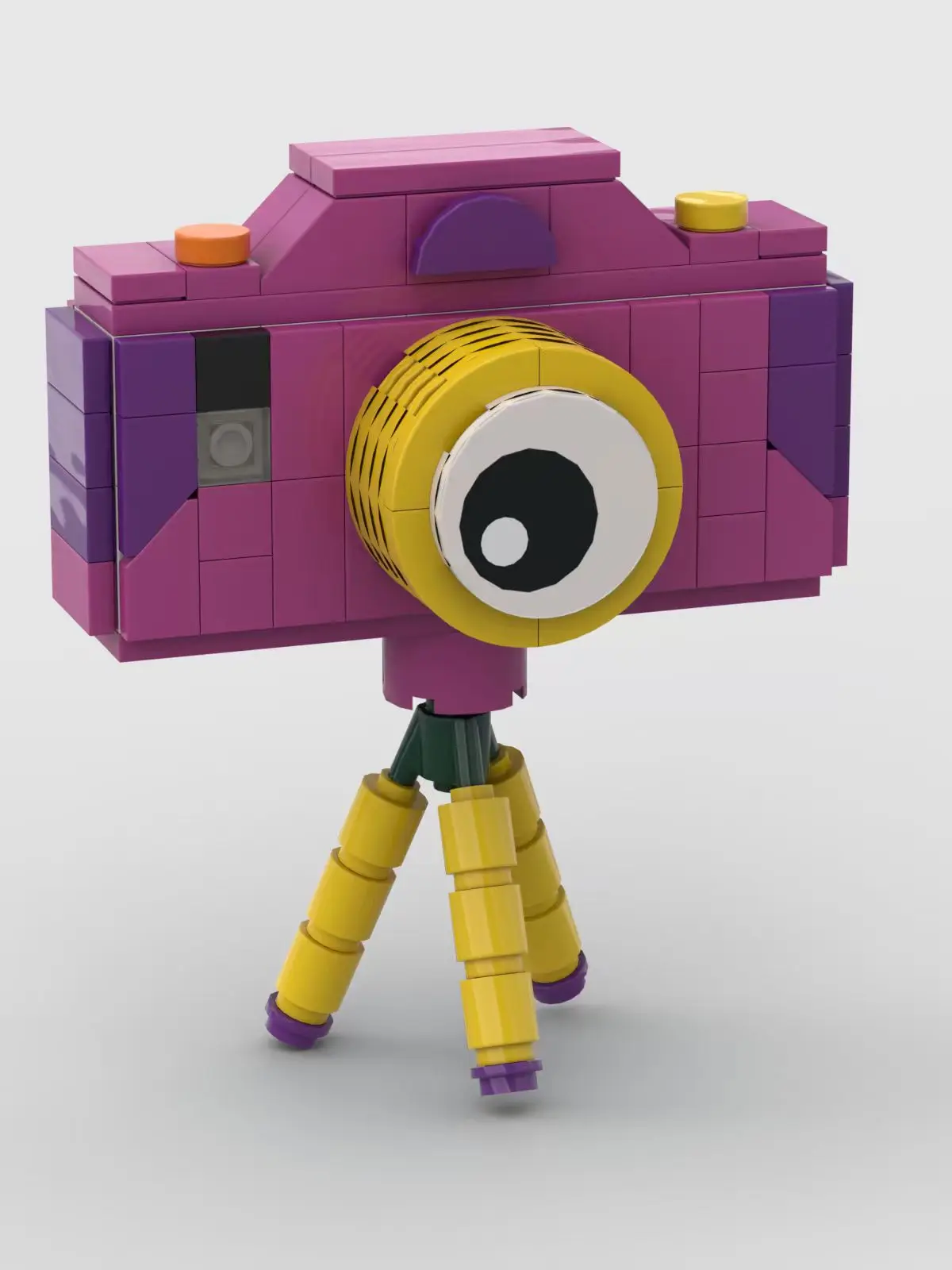 MOC Creative Movie Camera Model Building Blocks Bricks Desktop Ornament Athlete Adult Birthday Festival Party Gifts view 4