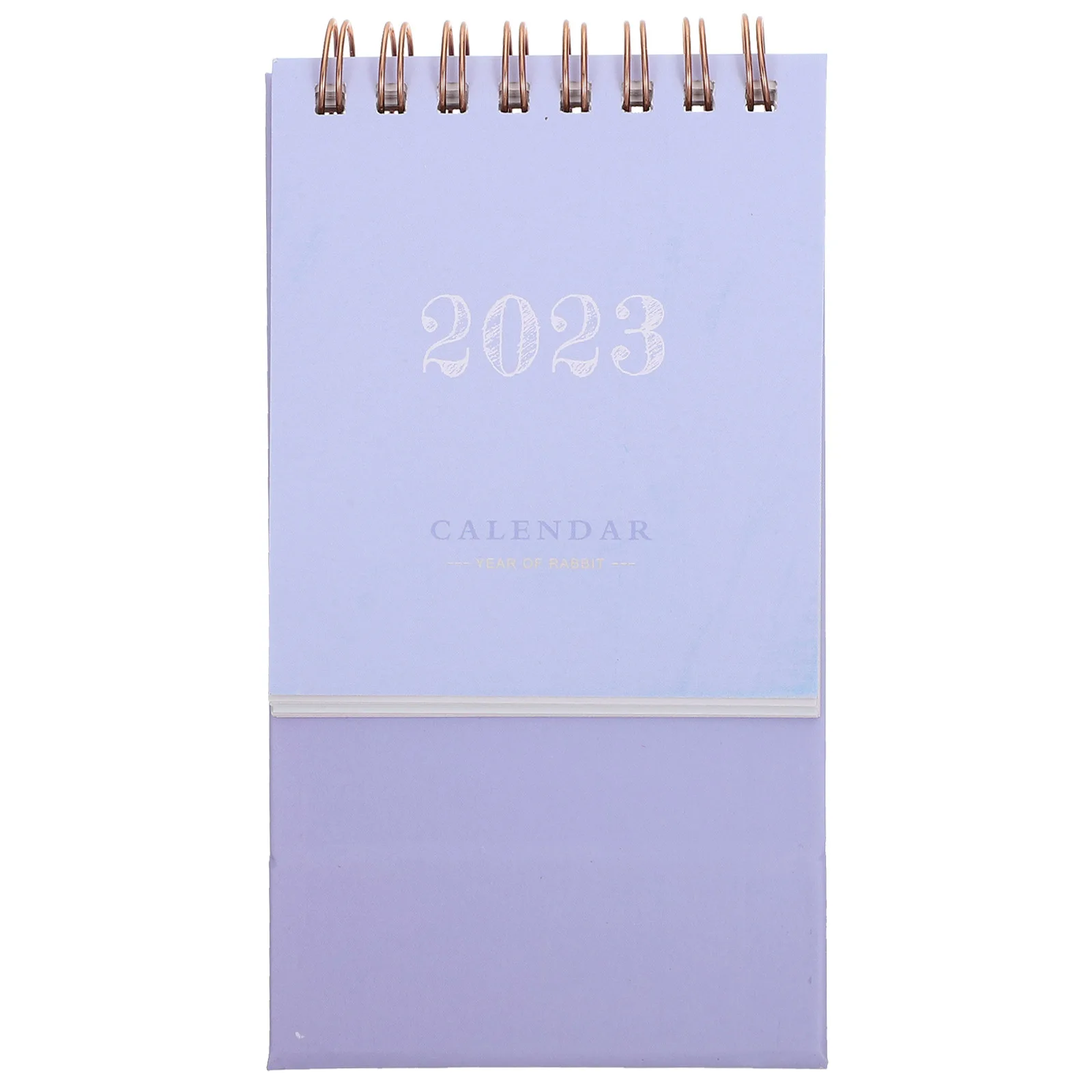

2024 Table Calendar Desk Mini Small Tiny Purple Aesthetic Desktop Stand up Standing Daily Office Adorable