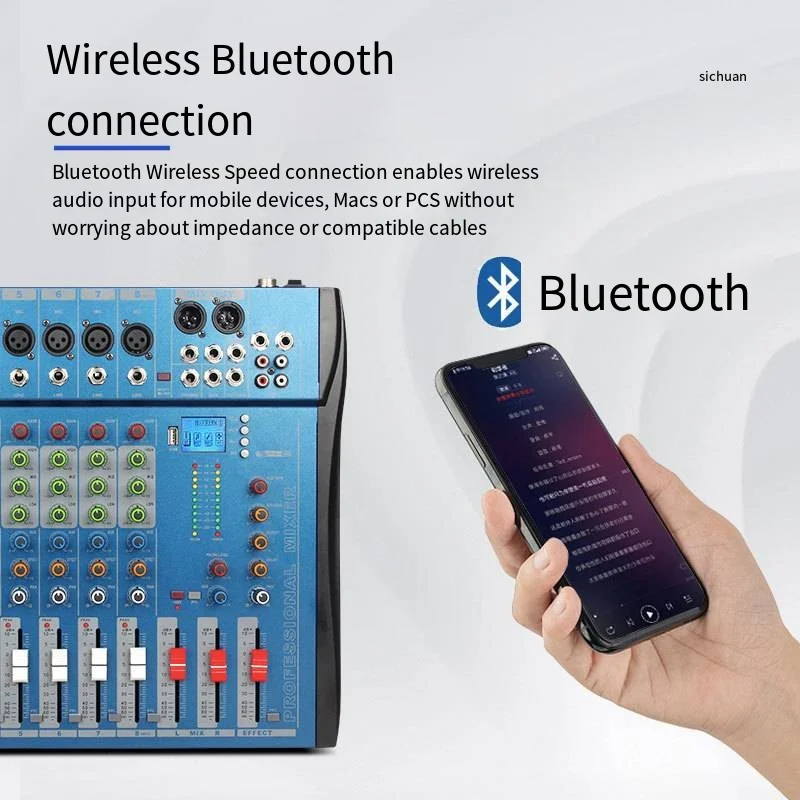Dj Controller Mixer Audio mixing meter Card Professional Pc Digital Console Interface Console Professional Equipment 8 channels