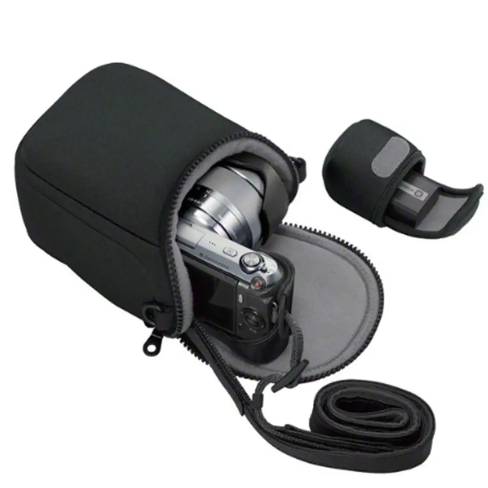 

Waterproof Camera Case Bag Neoprene Shoulder Strap Digital Camera Bag with Inner Pouch for Sony/FujiFilm/Canon