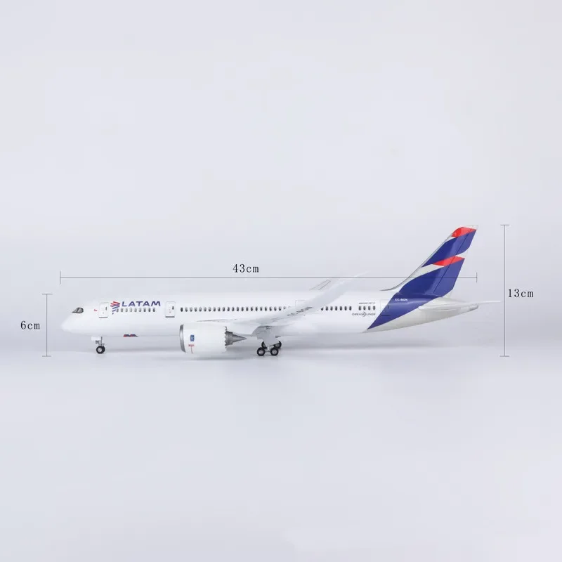 1:150 Scale LanChile LATAM Airlines Boeing 787 Dreamliner Diecast Model Airlines Resin Airplane Toys Collection Display Gifts