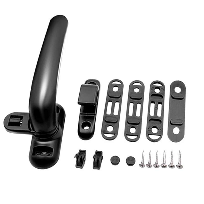 New Hot Universal Window Handle Door Handle Casement Wheel Black Hardware Furniture Supplies Aluminum Alloy