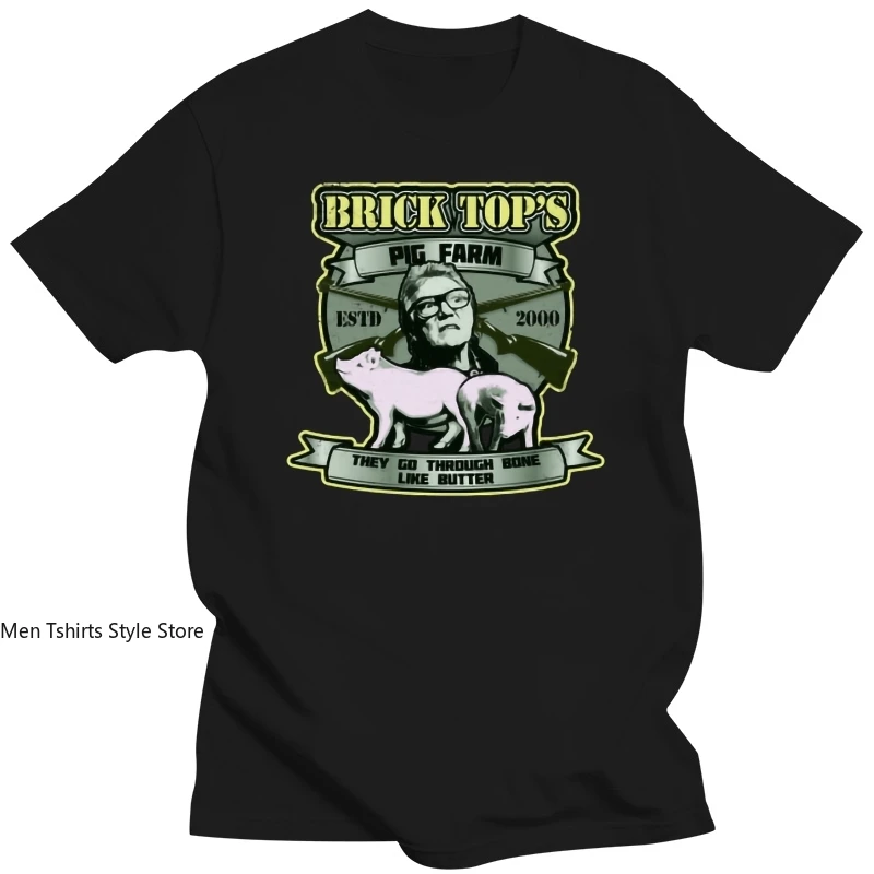 Men tshirt Bricktops pig farm.   Brick Top Snatch T Shirt Printed T-Shirt tees top MAN T-SHIRT  cotton t shirts