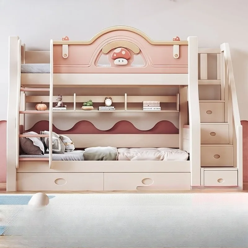 lower  Bunk Children's Multifunctional Two-layer mother-child  High and low Small apartment bunk