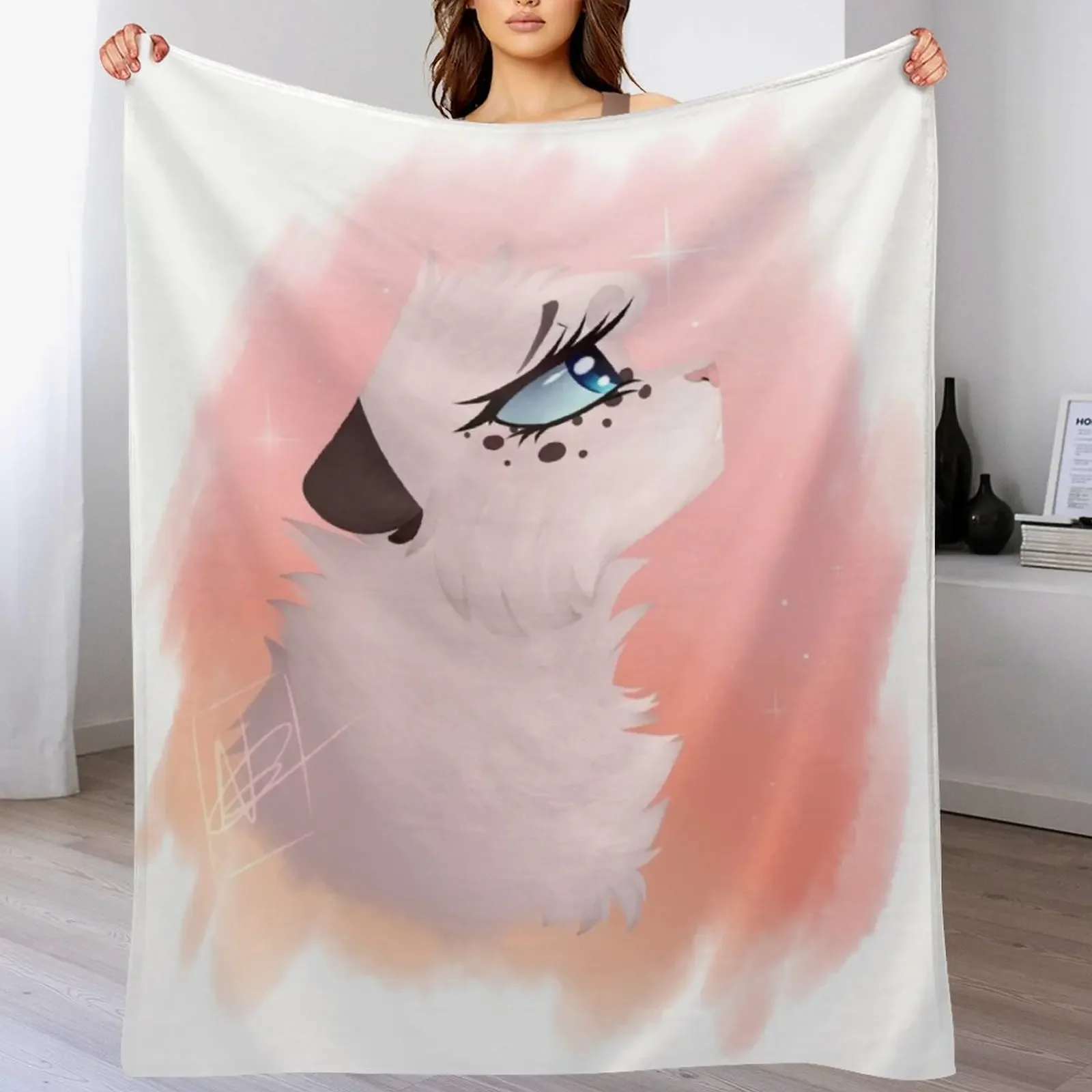 

Snowfur Throw Blanket Cozy Light Blanket for Travel Camping Picnic