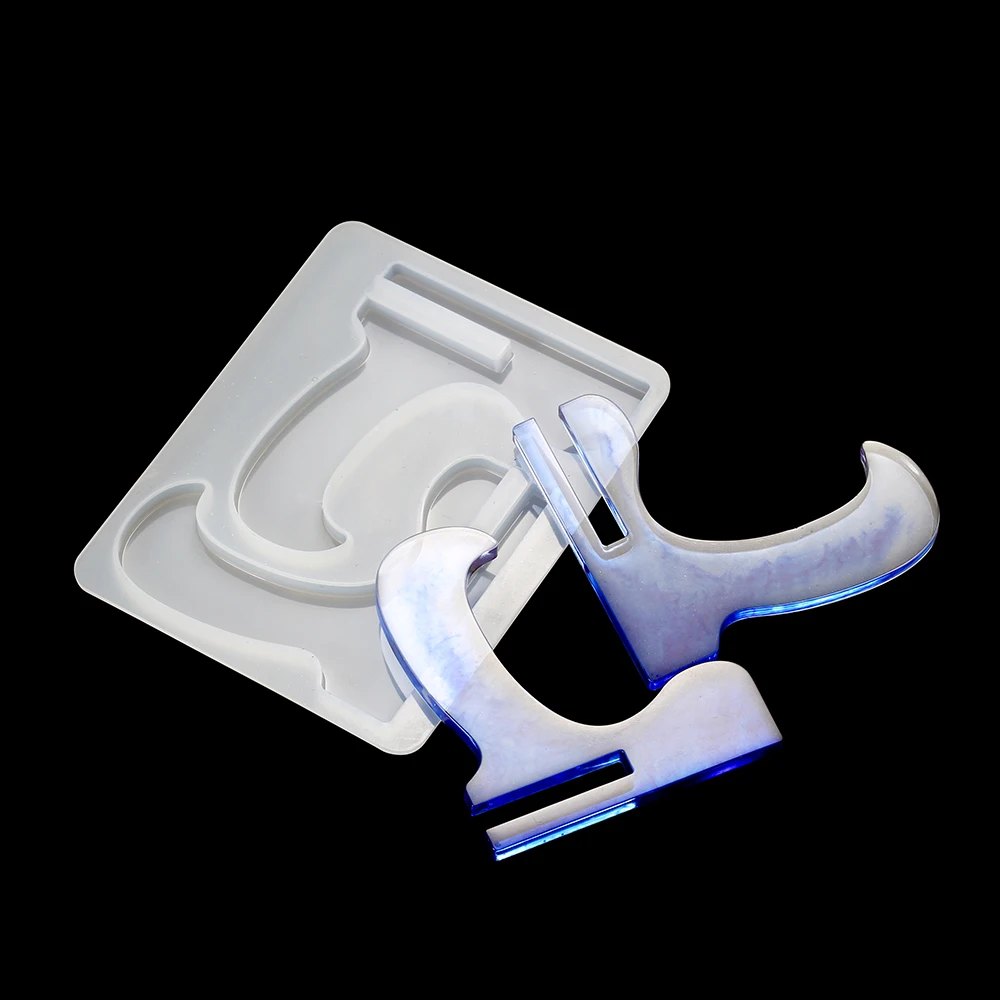 1Set Cellphone Bracket Holder Epoxy Resin Mould Handmade Frame Mobile Phone Crystal Silicon Mold For DIY Craft Casting Tools image 6