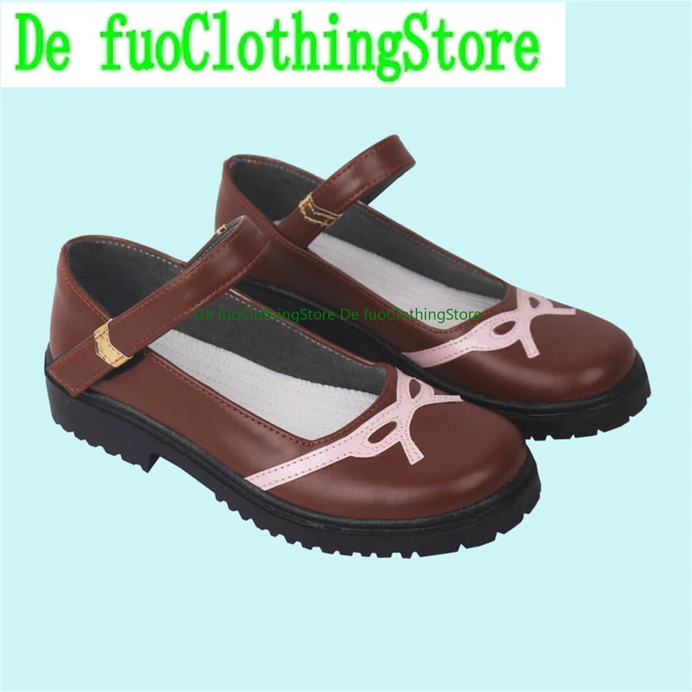 DefuoClothing Genshin Impact Shen He Yun Jin, zapatos de Cosplay, botas, juego de Anime, juego de rol, accesorios para fiesta de Halloween, zapatos, botas