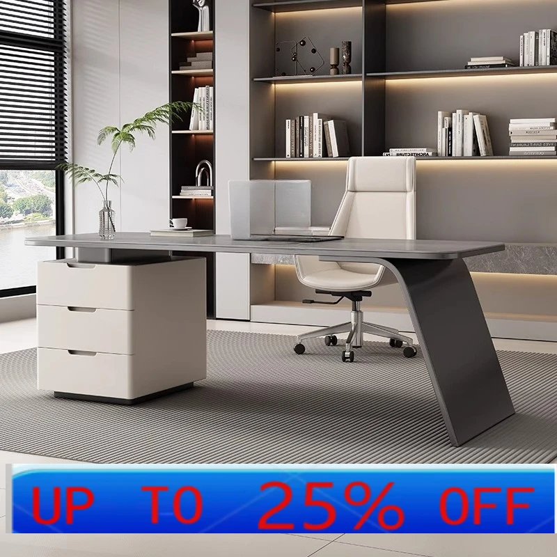 

Lmm desk light luxury modern simple desk high-end home study writing desk