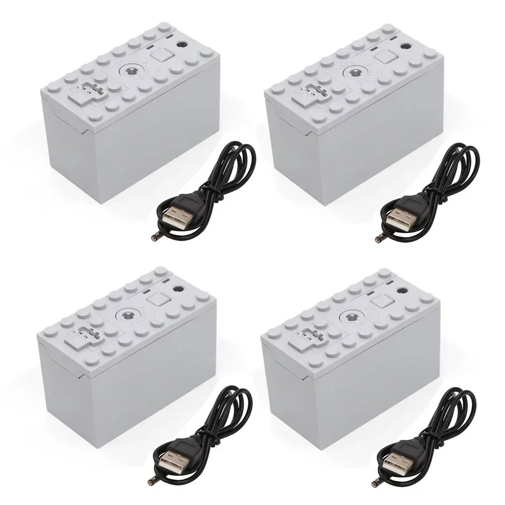 

MOC Rechargeable Lithium Battery Box Multi-function Power Up Tool Car Train Motor Speed Adjust Control for Building Blocks 8878