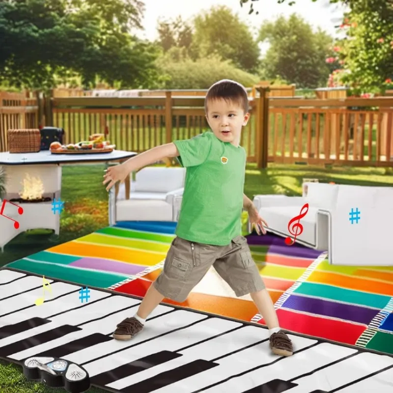 coperta da ballo per pianoforte per bambini, coperta musicale multifunzionale