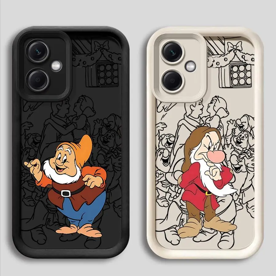 Snow White And The Seven Dwarfs Phone Case for Redmi 12 4G 12C 13C 4G 5G Poco X3 NFC X3 Pro C50 C51 C61 A1 A2  Plus A3 A3x Matte