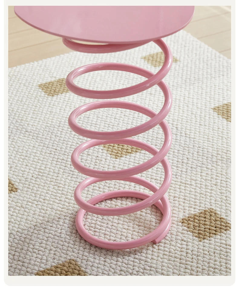 Multifunctional Pink Macaron End Table creative spring stool small household bench simple  shoe stool