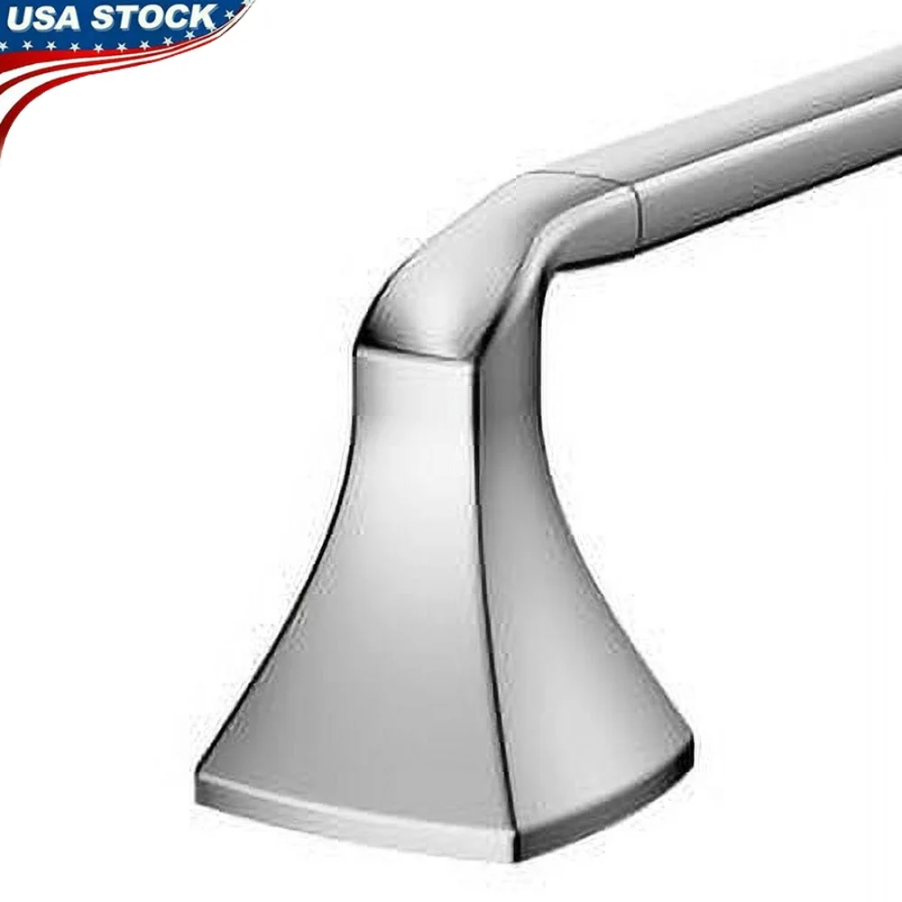 

18-дюймовый вешалка для полотенец из нержавеющей стали, хромированная фурнитура для ванной комнаты, безопасный монтаж в комплекте, аксессуары для сбора Voss