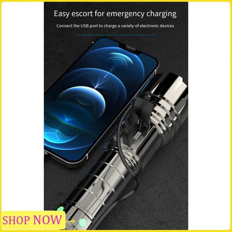 Especial Mountain Adventure Emergency Flashlight Multi-Functional Hand Held Torch Rechargeable Ultra-Long Battery Life Flashligh