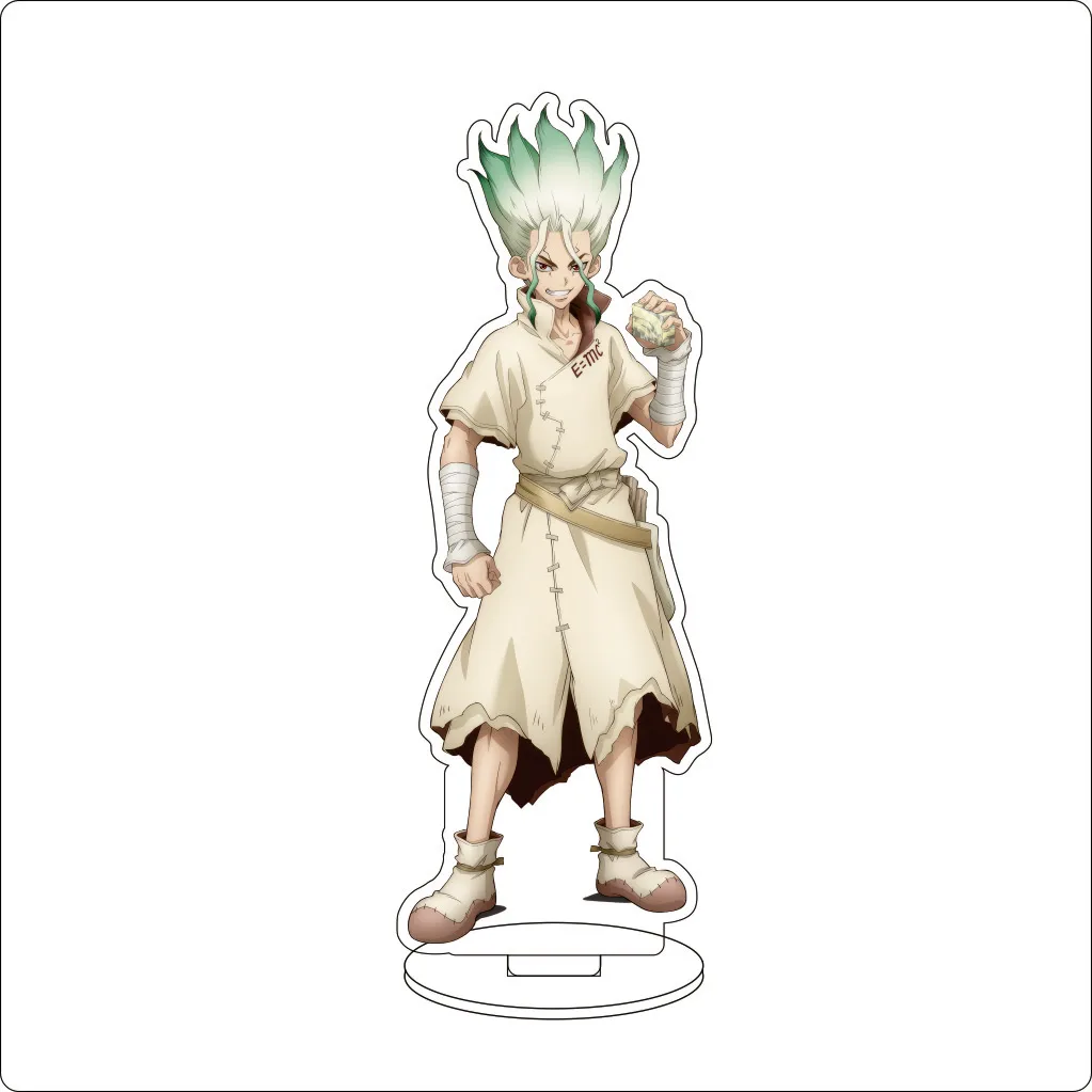 16 سنتيمتر أنيمي Dr.STONE تأثيري الاكريليك حامل الحلي روري كروم العنبر Ishigami Senkuu Ogawa Yuzuriha الشكل حامل هالوين هدية