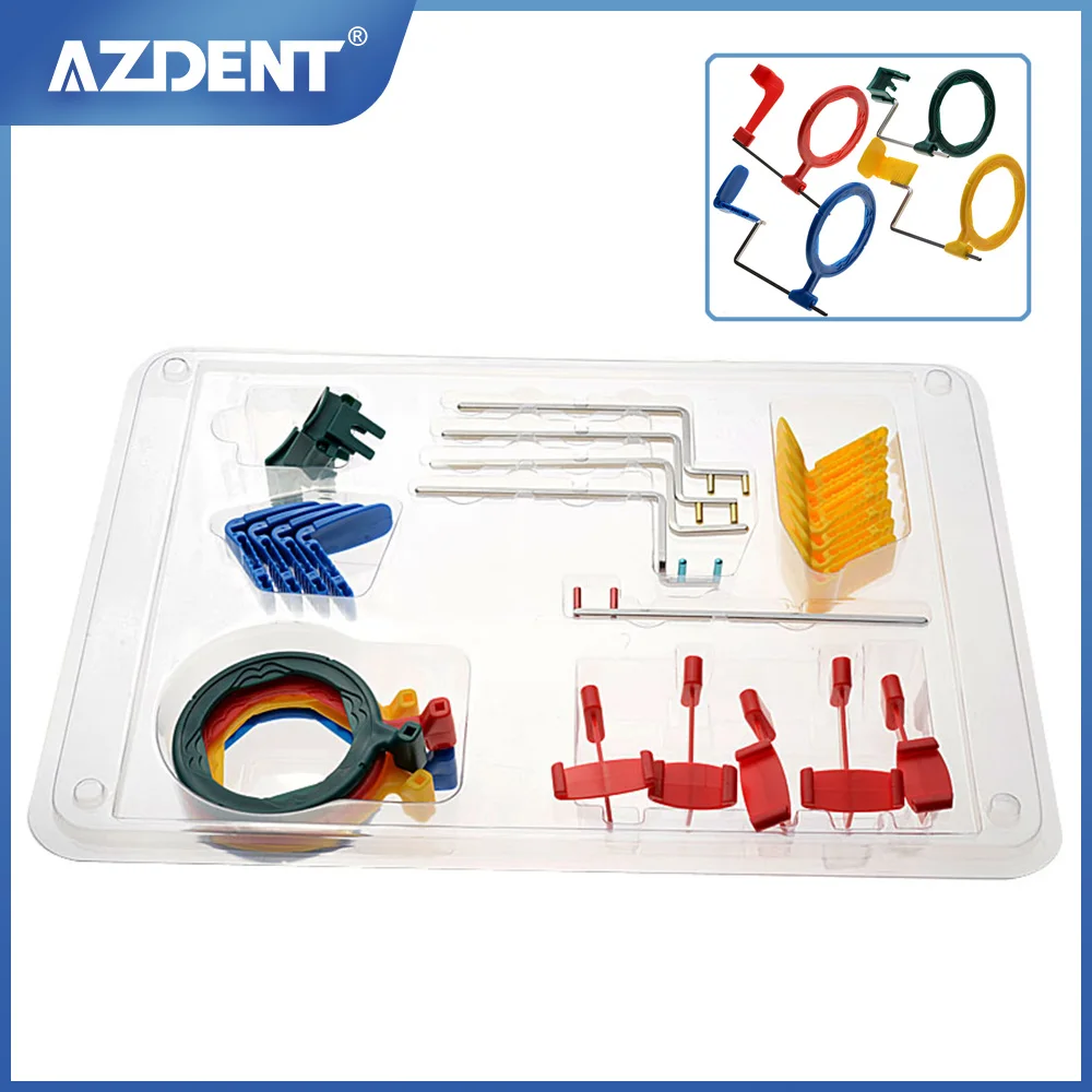 AZDENT Dental Intra Oral X-Ray Film Positioning System Complete Colorful FPS3000 dentist Tool