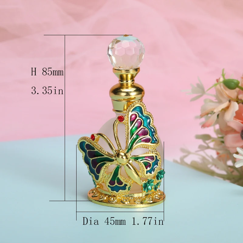 Flcopropriété de sexuellement en Métal, Ange, Fleur, Dragon, Papillon, pour tous les Jours, Rêves, Huile, sexuellement, Bouteille en Verre, Cadeau, ix, Décoration de la Maison, 15ml