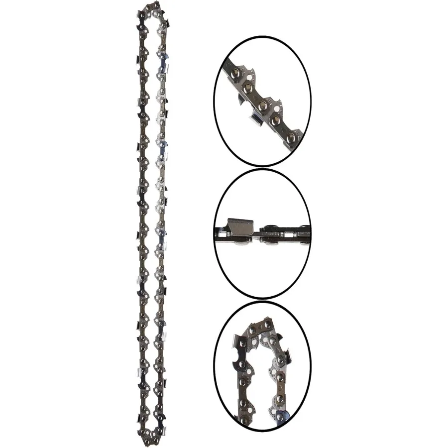 Confezione da 2 lame per catena per motosega per PORTLAND 68862 62896 63190 56808 9,5 pollici. Sega a palo elettrica 3/8"LP 050 33DL...