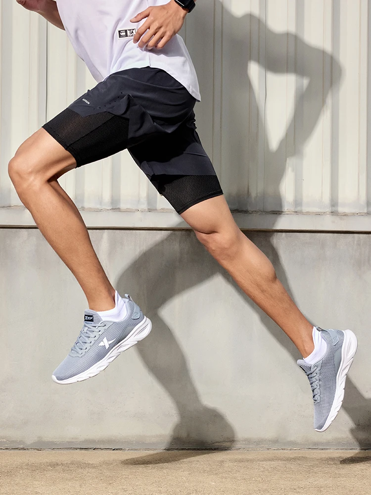 Męskie buty do biegania Xtep na wiosnę 2025, sportowe buty sportowe pochłaniające pot, odporne na zużycie, stabilne, sportowe sneakersy 880119115131 — zdjęcie 2